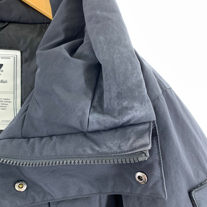 【中古品】【メンズ】 CAMP7 キャンプセブン CP4402631002 切替フードダウンジャケット BLACK SIZE:M ※汚れ(首回り)・使用感有 144-260803-io-03-fuzh カラー：ブラック 万代Net店