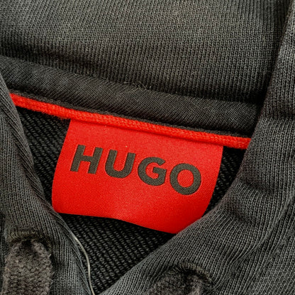 【中古品】【メンズ】 HUGO BOSS ヒューゴボス PARKA DOG 犬 パーカー トップス 長袖 古着 141-261009-mh-07-fuzh サイズ：L カラー：ブラック 万代Net店