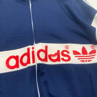 【中古品】【メンズ】 ADIDAS TRACK JACKET アディダス トラックジャケット ブルゾン ブランド 古着 ジャージ 145-260725-gm-11-fuzh サイズ：不明 カラー：ネイビー 万代Net店