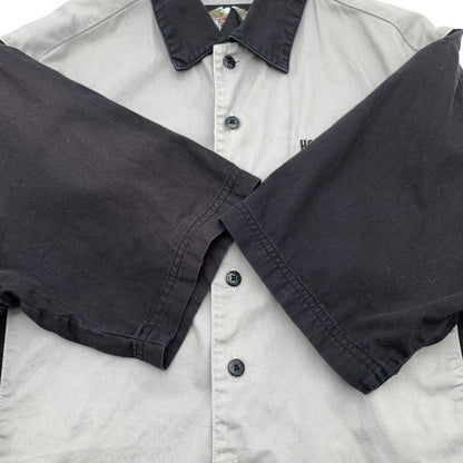 【中古品】【メンズ】 HARLEY-DAVIDSON ハーレーダビッドソン 半袖シャツ ボーリングシャツ ブランド 古着 145-260628-gm-11-fuz サイズ：L カラー：グレー 万代Net店