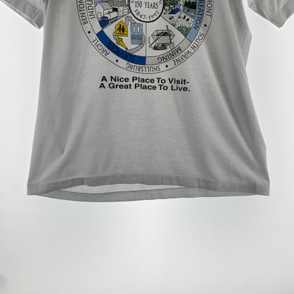 【中古品】【メンズ】 FRUIT OF THE LOOM ハーレーダビッドソン 半袖Tシャツ LAFAYETTE COUNTY 150YEARS 145-260723-ny-19-fuzh サイズ：L カラー：ホワイト 万代Net店