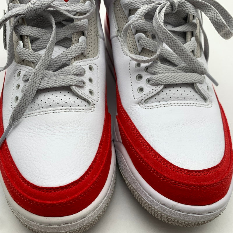 【中古品】【メンズ】 NIKE CJ0939-100 AIR JORDAN 3 RETRO ”TINKER WHITE UNIVERSITY RED" ナイキ エアジョーダン3 レトロ スニーカー 160-260628-gm-36-fuz サイズ：27.5cm カラー：レッド 万代Net店