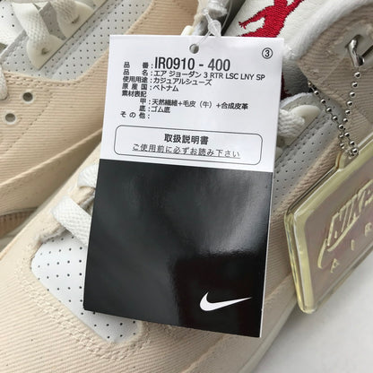 【中古美品】【メンズ】 LEVI'S×NIKE リーバイス×ナイキ IR0910-400 AIR JORDAN 3 RETRO SP ECRU DENIM 27.0cm 箱・黒タグ付属 スニーカー 靴 160-260617-io-12-fuzh 万代Net店