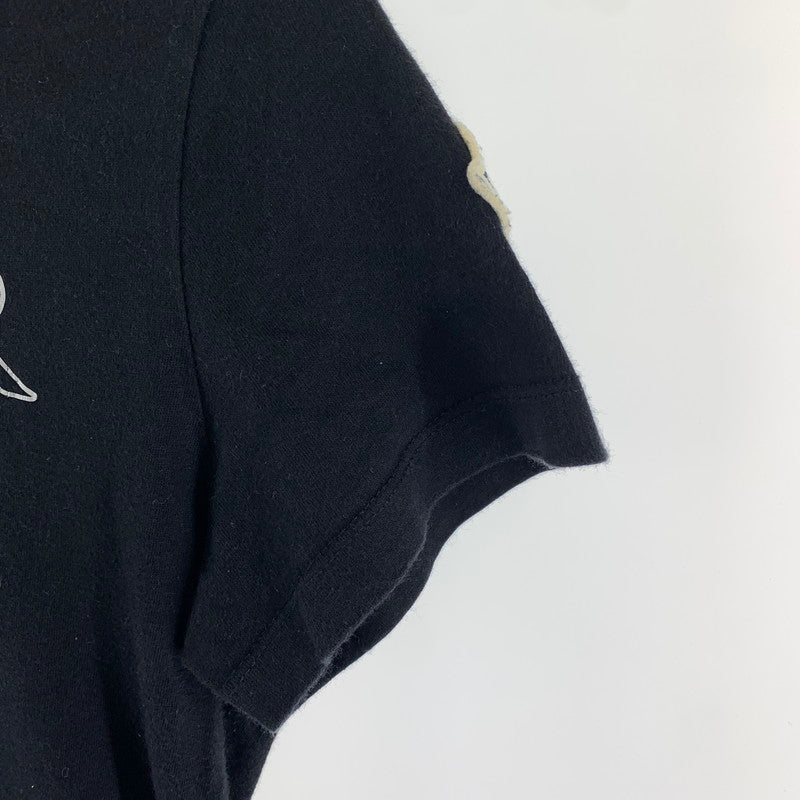 【中古品】【レディース】 MONCLER モンクレール Tシャツ 半袖Tシャツ BLACK ブラック SIZE:XS 毛玉・白いスレあり 170-260701-io-01-fuzh 万代Net店