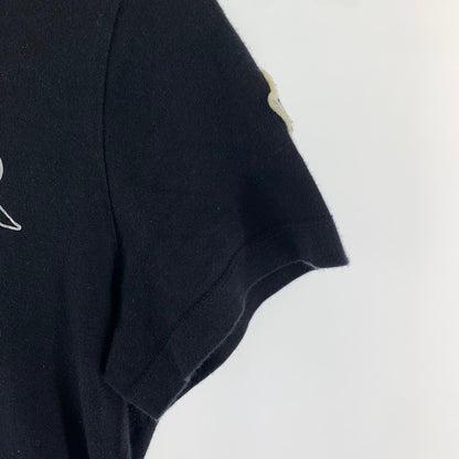 【中古品】【レディース】 MONCLER モンクレール Tシャツ 半袖Tシャツ BLACK ブラック SIZE:XS 毛玉・白いスレあり 170-260701-io-01-fuzh 万代Net店