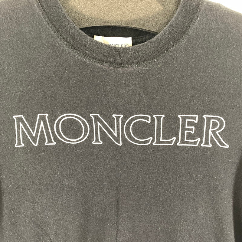 【中古品】【レディース】 MONCLER モンクレール Tシャツ 半袖Tシャツ BLACK ブラック SIZE:XS 毛玉・白いスレあり 170-260701-io-01-fuzh 万代Net店