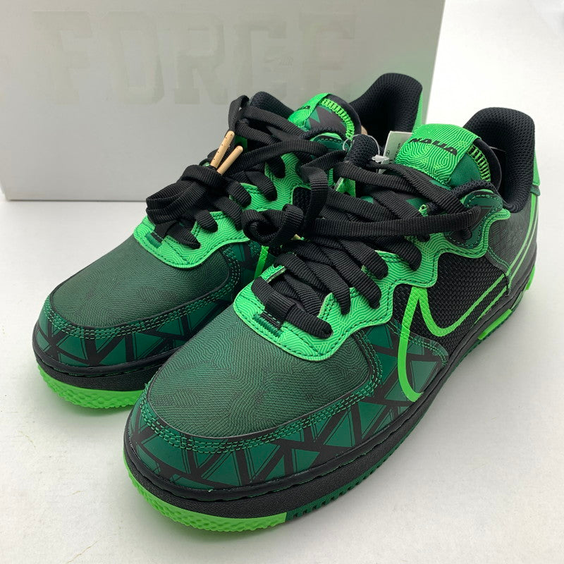【中古美品】【メンズ】 NIKE ナイキ CW3918-001 AIR FORCE １ LOW REACT LOW ”NAIJA” エアフォース 1 ロー スニーカー 靴 160-260618-mh-25-fuzh サイズ：27.5cm カラー：ブラック グリーン 万代Net店
