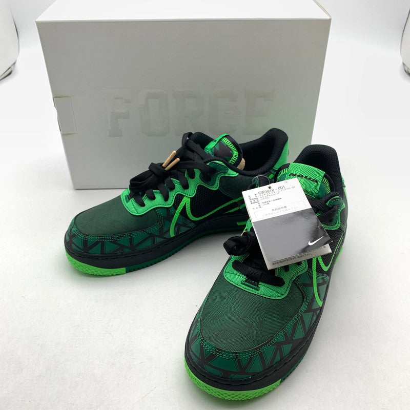 【中古美品】【メンズ】 NIKE ナイキ CW3918-001 AIR FORCE １ LOW REACT LOW ”NAIJA” エアフォース 1 ロー スニーカー 靴 160-260618-mh-25-fuzh サイズ：27.5cm カラー：ブラック グリーン 万代Net店