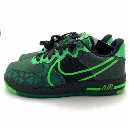 【中古美品】【メンズ】 NIKE ナイキ CW3918-001 AIR FORCE １ LOW REACT LOW ”NAIJA” エアフォース 1 ロー スニーカー 靴 160-260618-mh-25-fuzh サイズ：27.5cm カラー：ブラック グリーン 万代Net店