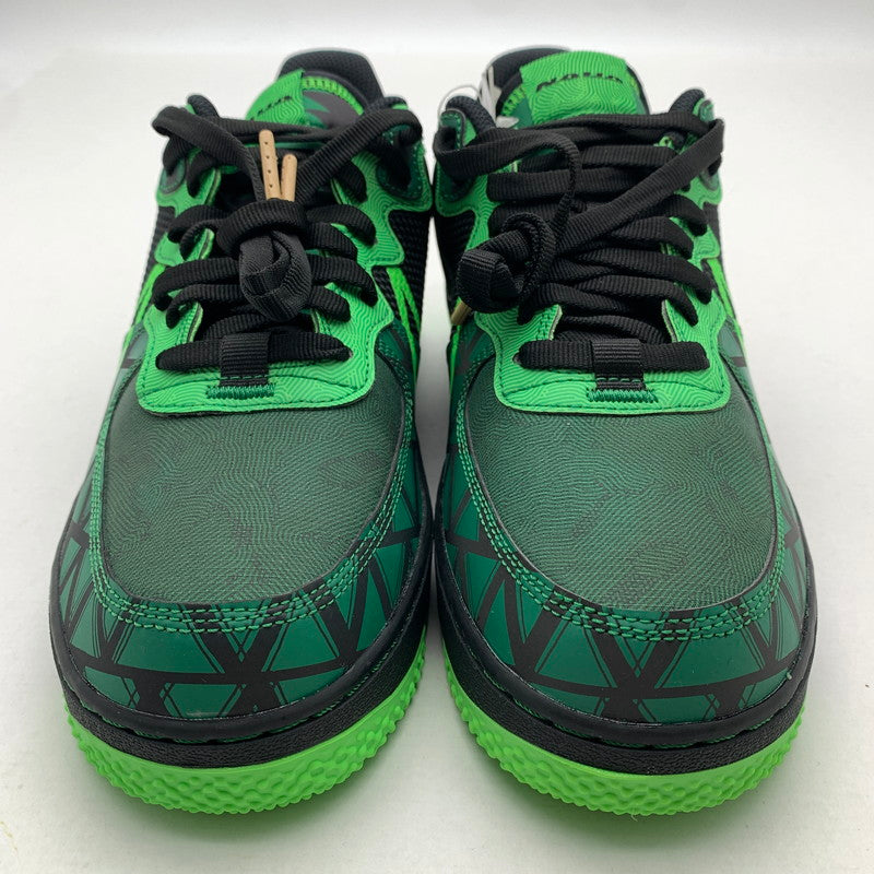 【中古美品】【メンズ】 NIKE ナイキ CW3918-001 AIR FORCE １ LOW REACT LOW ”NAIJA” エアフォース 1 ロー スニーカー 靴 160-260618-mh-25-fuzh サイズ：27.5cm カラー：ブラック グリーン 万代Net店