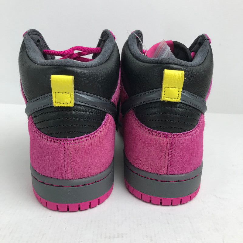 【中古美品】【メンズ】 RUN THE JEWELS×NIKE SB ラン ザ ジュエルズ × ナイキ DX4356-600 DUNK HIGH ”ACTIVE PINK AND BLACK" BLACK.PINKハラコ SIZE:27.5cm スニーカー 靴 160-260618-ky-18-fuzh 万代Net店
