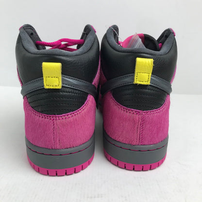 【中古美品】【メンズ】 RUN THE JEWELS×NIKE SB ラン ザ ジュエルズ × ナイキ DX4356-600 DUNK HIGH ”ACTIVE PINK AND BLACK" BLACK.PINKハラコ SIZE:27.5cm スニーカー 靴 160-260618-ky-18-fuzh 万代Net店