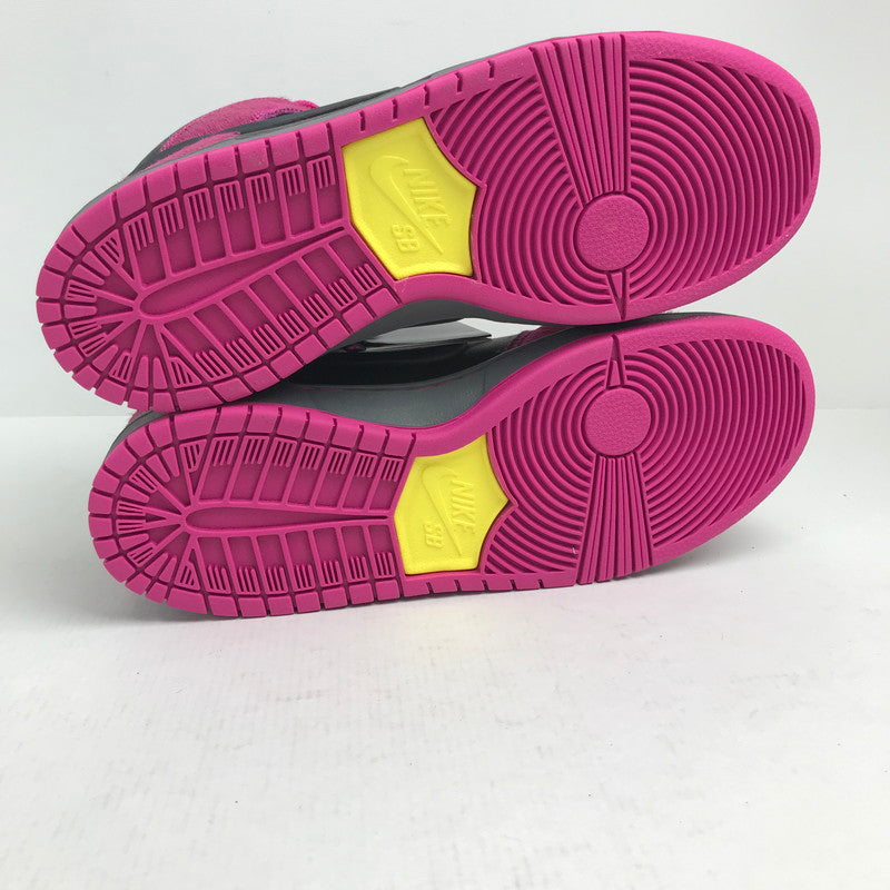 【中古美品】【メンズ】 RUN THE JEWELS×NIKE SB ラン ザ ジュエルズ × ナイキ DX4356-600 DUNK HIGH ”ACTIVE PINK AND BLACK" BLACK.PINKハラコ SIZE:27.5cm スニーカー 靴 160-260618-ky-18-fuzh 万代Net店