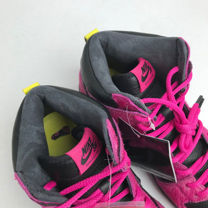 【中古美品】【メンズ】 RUN THE JEWELS×NIKE SB ラン ザ ジュエルズ × ナイキ DX4356-600 DUNK HIGH ”ACTIVE PINK AND BLACK" BLACK.PINKハラコ SIZE:27.5cm スニーカー 靴 160-260618-ky-18-fuzh 万代Net店