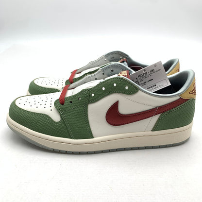 【中古美品】【メンズ】 NIKE ナイキ FN3727-100 AIR JORDAN １ LOW OG ”CHINESE NEW YEAR YEAR OF THE DRAGON" エアジョーダン 1 ロー スニーカー 靴 160-260618-mh-24-fuzh サイズ：27.5cm カラー：ホワイト カーキ 万代Net店
