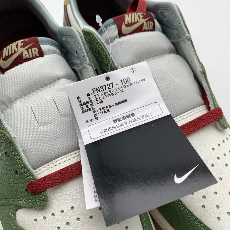 【中古美品】【メンズ】 NIKE ナイキ FN3727-100 AIR JORDAN １ LOW OG ”CHINESE NEW YEAR YEAR OF THE DRAGON" エアジョーダン 1 ロー スニーカー 靴 160-260618-mh-24-fuzh サイズ：27.5cm カラー：ホワイト カーキ 万代Net店