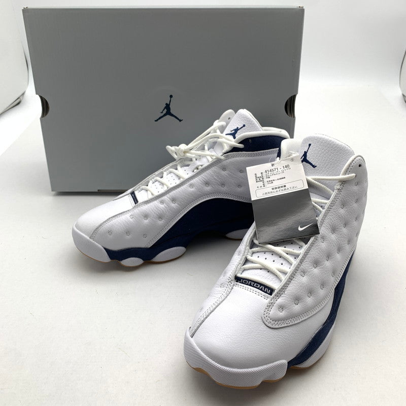【中古美品】【メンズ】 NIKE ナイキ 414571-140 AIR JORDAN 13 RETRO ”WHITE AND MIDNIGHT NAVY” エアジョーダン 13 レトロ スニーカー 靴 160-260618-mh-22-fuzh サイズ：27.5cm カラー：ホワイト ネイビー 万代Net店