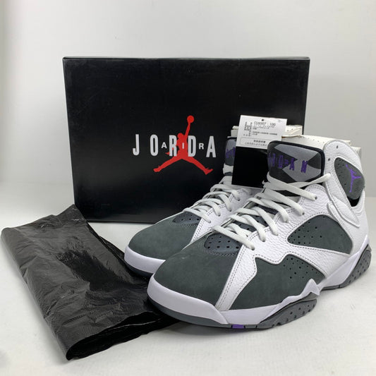 【中古美品】【メンズ】 NIKE ナイキ CU9307-100 AIR JORDAN７RETRO エアジョーダン7 レトロ ”FLINT” (2021) WHITE.GRAY SIZE:27.5cm スニーカー 靴 160-260618-ky-09-fuzh 万代Net店
