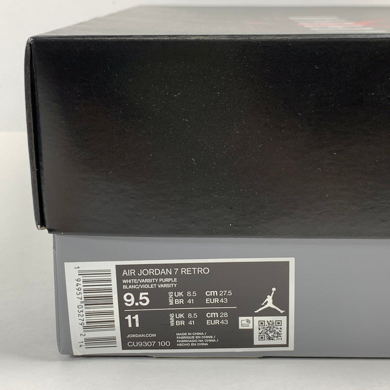 【中古美品】【メンズ】 NIKE ナイキ CU9307-100 AIR JORDAN７RETRO エアジョーダン7 レトロ ”FLINT” (2021) WHITE.GRAY SIZE:27.5cm スニーカー 靴 160-260618-ky-09-fuzh 万代Net店