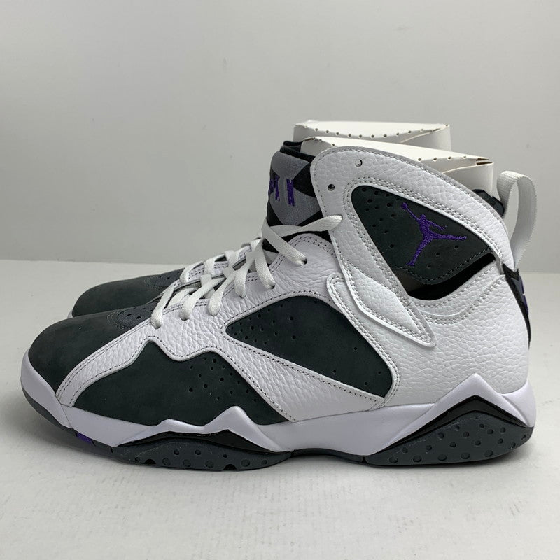 【中古美品】【メンズ】 NIKE ナイキ CU9307-100 AIR JORDAN７RETRO エアジョーダン7 レトロ ”FLINT” (2021) WHITE.GRAY SIZE:27.5cm スニーカー 靴 160-260618-ky-09-fuzh 万代Net店