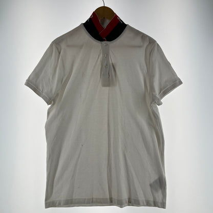【中古品】【メンズ】 MONCLER モンクレール G10918A70510 84556 MAGLIA POLO MANICA CORTA 141-260619-ny-06-fuzh サイズ：XL カラー：ホワイト 万代Net店
