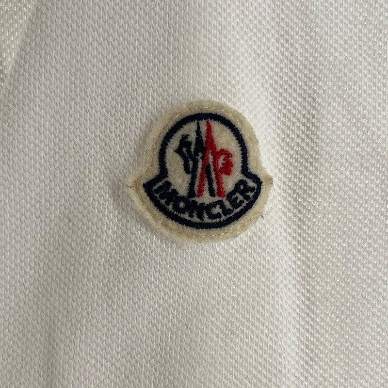 【中古品】【メンズ】 MONCLER モンクレール G10918A70510 84556 MAGLIA POLO MANICA CORTA 141-260619-ny-06-fuzh サイズ：XL カラー：ホワイト 万代Net店