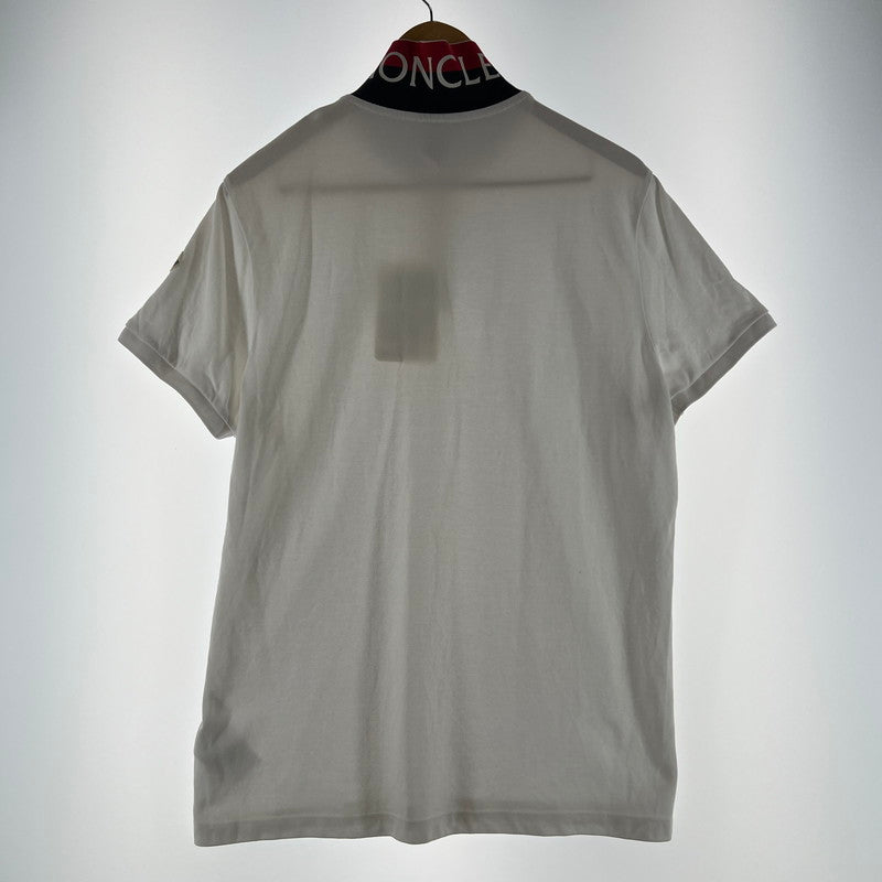 【中古品】【メンズ】 MONCLER モンクレール G10918A70510 84556 MAGLIA POLO MANICA CORTA 141-260619-ny-06-fuzh サイズ：XL カラー：ホワイト 万代Net店