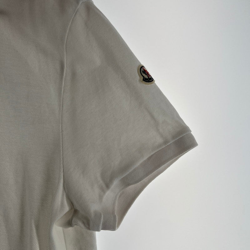 【中古品】【メンズ】 MONCLER モンクレール G10918A70510 84556 MAGLIA POLO MANICA CORTA 141-260619-ny-06-fuzh サイズ：XL カラー：ホワイト 万代Net店