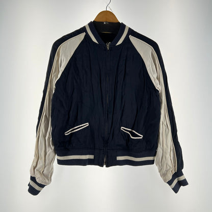 【中古品】【メンズ】 HARLEY DAVIDSON ハーレーダビッドソン スカジャン 145-260619-ny-09-fuzh サイズ：M カラー：ネイビー ホワイト 万代Net店