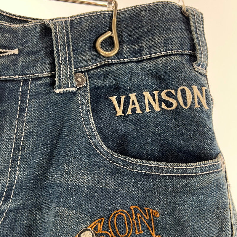 【中古品】【メンズ】 VANSON DENIM PANTS バンソン デニムパンツ INDIGO SIZE:W30 ウサギ　※使用感有 156-260619-ny-13-fuzh サイズ：W30 カラー：インディゴ 万代Net店