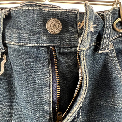 【中古品】【メンズ】 VANSON DENIM PANTS バンソン デニムパンツ INDIGO SIZE:W30 ウサギ　※使用感有 156-260619-ny-13-fuzh サイズ：W30 カラー：インディゴ 万代Net店
