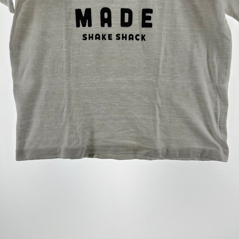 【中古品】【メンズ】 HUMAN MADE×SHAKE SHACK ヒューマンメイド×シェイク・シャック SS T-SHIRT ハンバーガー 142-260619-ny-01-fuzh サイズ：L カラー：ホワイト 万代Net店