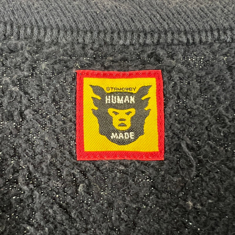 【中古品】【メンズ】 HUMAN MADE ヒューマン メイド GRAPHIC SWEAT SHIRT グラフィック スウェット シャツ 142-260619-ny-02-fuzh サイズ：M カラー：ネイビー 万代Net店