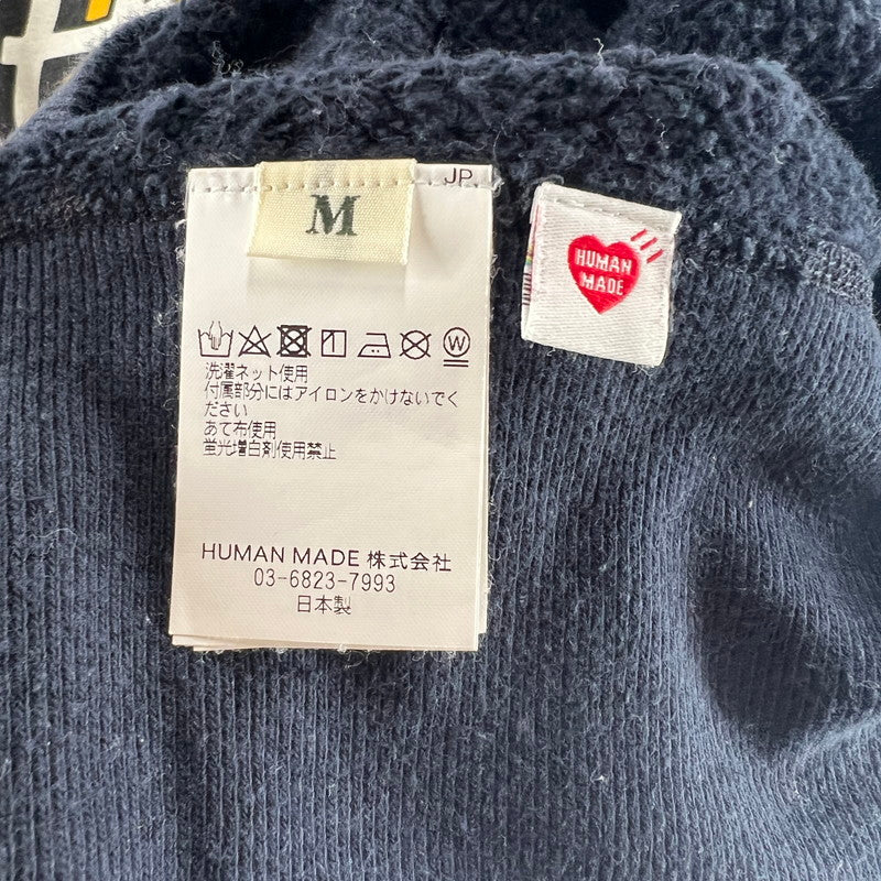 【中古品】【メンズ】 HUMAN MADE ヒューマン メイド GRAPHIC SWEAT SHIRT グラフィック スウェット シャツ 142-260619-ny-02-fuzh サイズ：M カラー：ネイビー 万代Net店
