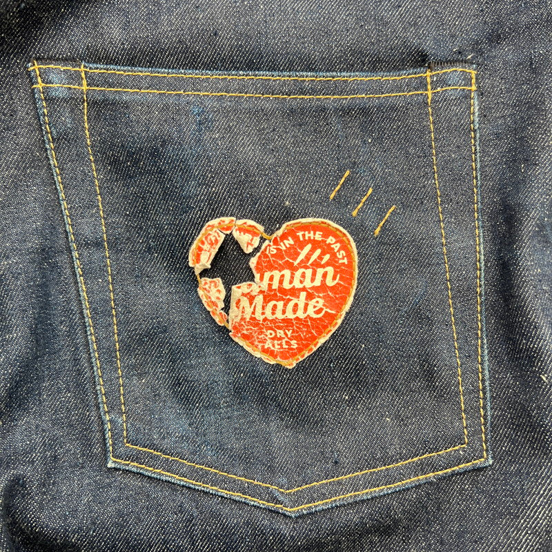 【中古品】【メンズ】 HUMAN MADE ヒューマン メイド STRAIGHT DENIM PANTS ストレートデニムパンツ PAST 153-260619-ny-12-fuzh サイズ：30 カラー：インディゴ 万代Net店