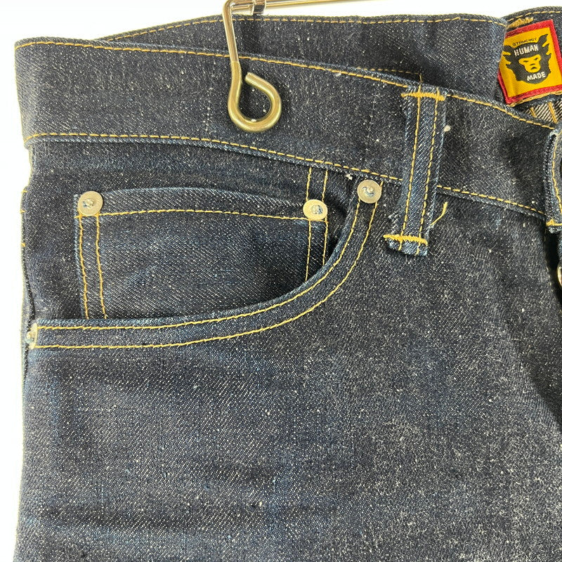 【中古品】【メンズ】 HUMAN MADE ヒューマン メイド STRAIGHT DENIM PANTS ストレートデニムパンツ PAST 153-260619-ny-12-fuzh サイズ：30 カラー：インディゴ 万代Net店