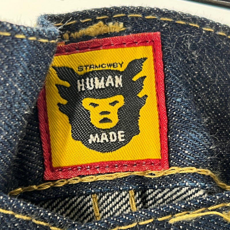 【中古品】【メンズ】 HUMAN MADE ヒューマン メイド STRAIGHT DENIM PANTS ストレートデニムパンツ PAST 153-260619-ny-12-fuzh サイズ：30 カラー：インディゴ 万代Net店