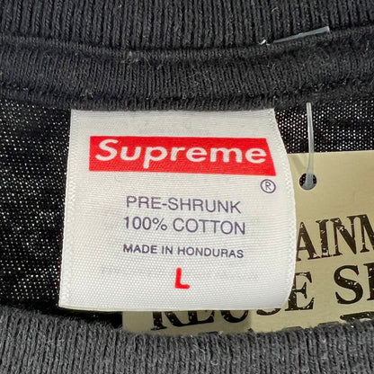 【中古品】【メンズ】 SUPREME×SALEM シュプリーム× セーラム S.S TEE ピエロ＆女 149-260619-ny-05-fuzh サイズ：L カラー：ブラック 万代Net店