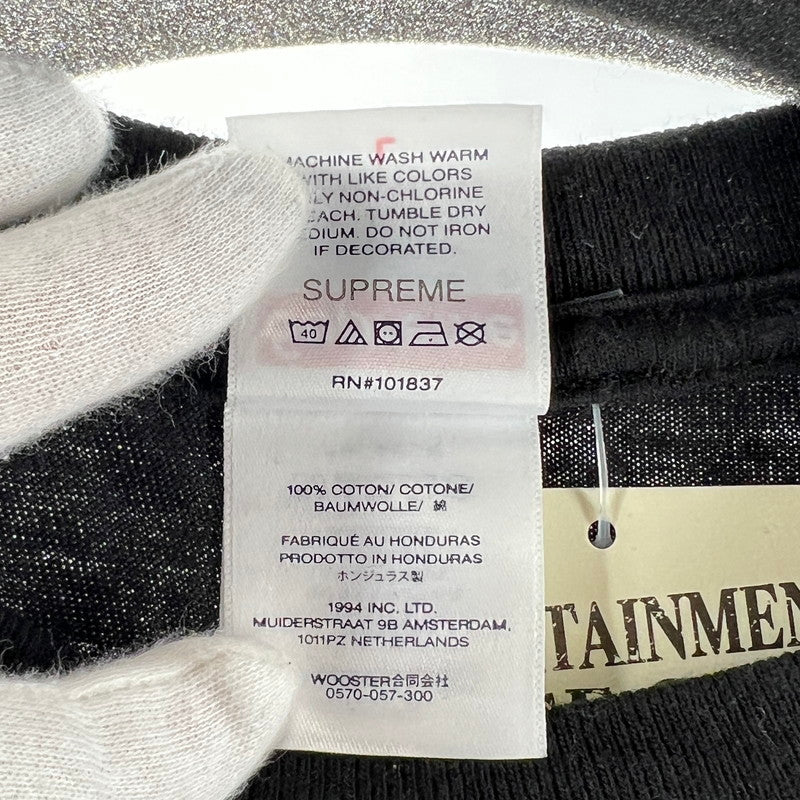 【中古品】【メンズ】 SUPREME×SALEM シュプリーム× セーラム S.S TEE ピエロ＆女 149-260619-ny-05-fuzh サイズ：L カラー：ブラック 万代Net店