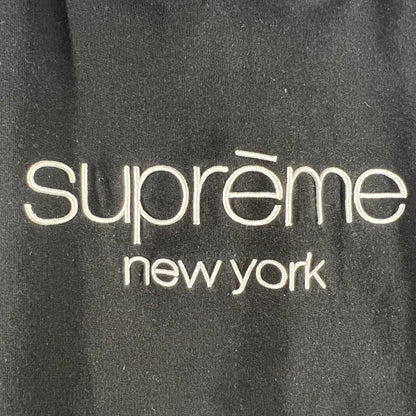 【中古品】【メンズ】 SUPREM シュプリーム PULLOVER PARKA プルオーバー パーカー CLASSIC 刺しゅうロゴ 149-260619-ny-04-fuzh サイズ：L カラー：ブラック 万代Net店