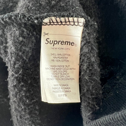 【中古品】【メンズ】 SUPREM シュプリーム PULLOVER PARKA プルオーバー パーカー CLASSIC 刺しゅうロゴ 149-260619-ny-04-fuzh サイズ：L カラー：ブラック 万代Net店