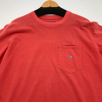 【中古品】【メンズ】 THE NORTH FACE TECH CREW T-SHIRT ザ・ノースフェイス パープルレーベル 半袖Tシャツ カットソー ブランド 古着 144-260808-gm-17-fuzh サイズ：L カラー：ピンク 万代Net店
