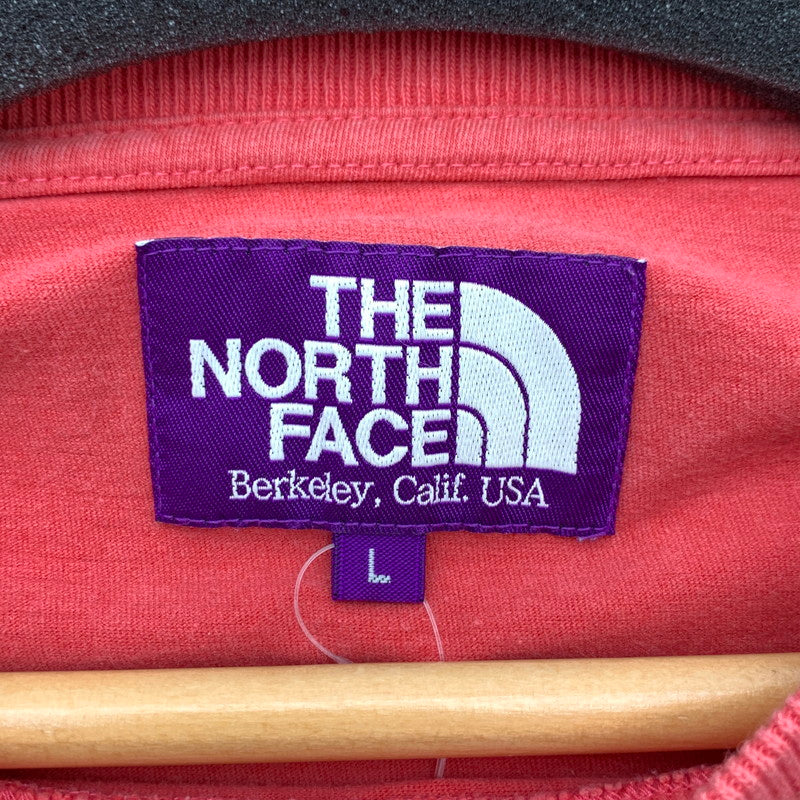 【中古品】【メンズ】 THE NORTH FACE TECH CREW T-SHIRT ザ・ノースフェイス パープルレーベル 半袖Tシャツ カットソー ブランド 古着 144-260808-gm-17-fuzh サイズ：L カラー：ピンク 万代Net店