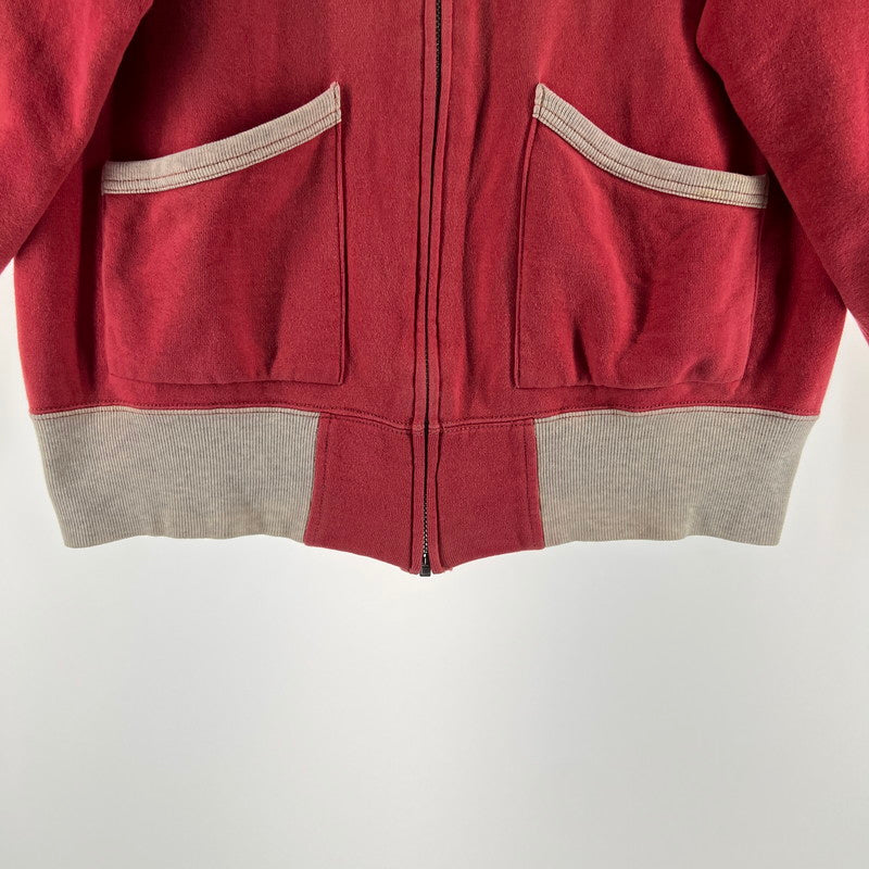【中古品】【メンズ】 JOE MCCOY ジョーマッコイ JACKET ジャケットジップアップスウェット 145-260619-ny-08-fuzh サイズ：M カラー：ピンク 万代Net店