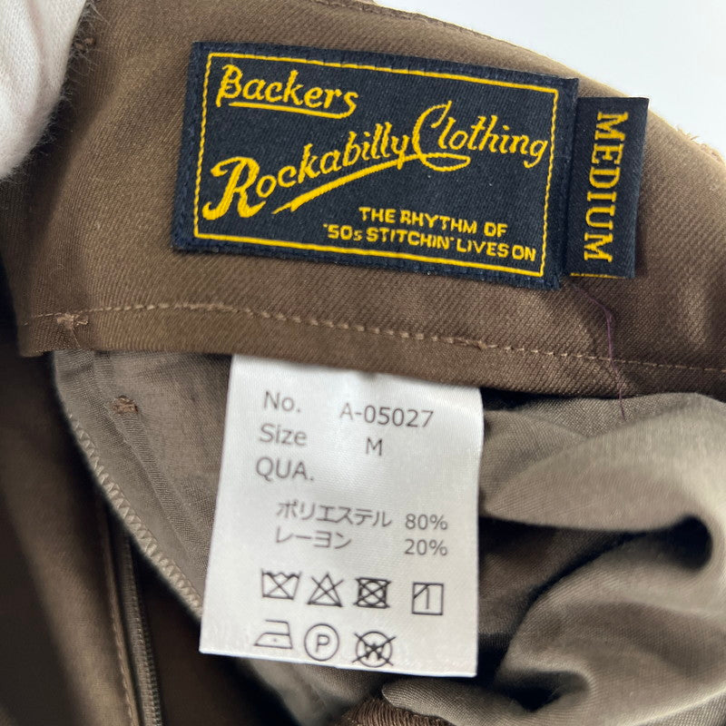 【中古品】【メンズ】 ROCKABILLY CLOTHING ロカビリー・クロージング パンツ BROWN SIZE:M 156-260619-ny-10-fuzh サイズ：M カラー：ブラウン 万代Net店