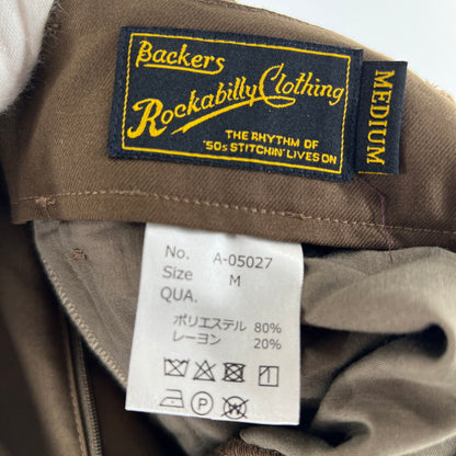 【中古品】【メンズ】 ROCKABILLY CLOTHING ロカビリー・クロージング パンツ BROWN SIZE:M 156-260619-ny-10-fuzh サイズ：M カラー：ブラウン 万代Net店