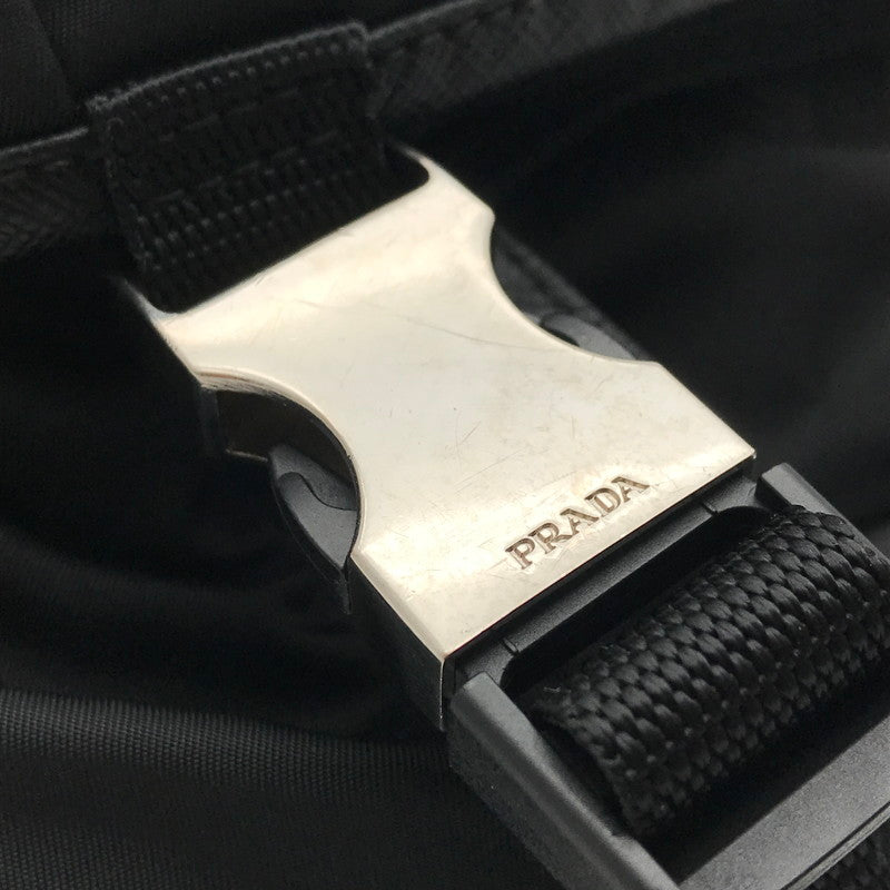 【中古品】【メンズ】 PRADA プラダ RE NYLON SHOULDER BAG BLACK ナイロンショルダーバッグ カバン カラーブラック 180-260626-ky-92-fuzh 万代Net店