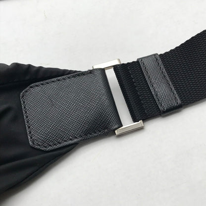 【中古品】【メンズ】 PRADA プラダ RE NYLON SHOULDER BAG BLACK ナイロンショルダーバッグ カバン カラーブラック 180-260626-ky-92-fuzh 万代Net店