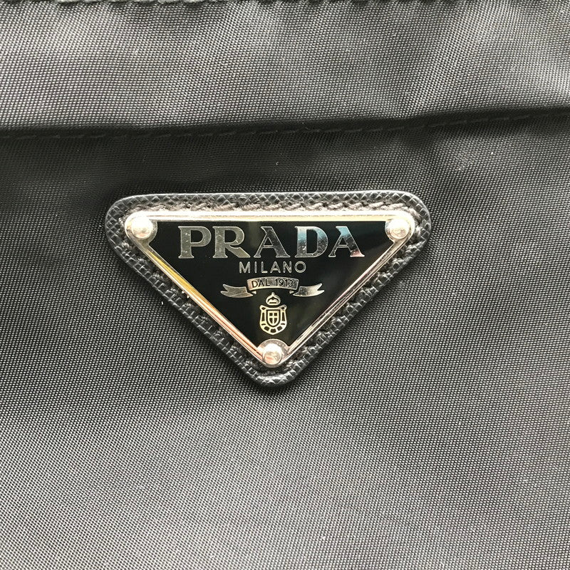 【中古品】【メンズ】 PRADA プラダ RE NYLON SHOULDER BAG BLACK ナイロンショルダーバッグ カバン カラーブラック 180-260626-ky-92-fuzh 万代Net店