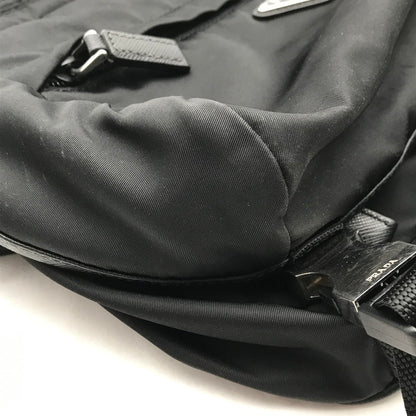 【中古品】【メンズ】 PRADA プラダ RE NYLON SHOULDER BAG BLACK ナイロンショルダーバッグ カバン カラーブラック 180-260626-ky-92-fuzh 万代Net店